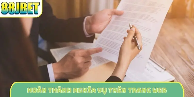 Hoàn thành nghĩa vụ trên trang web